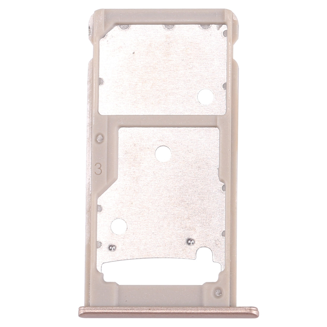 For Huawei Enjoy 7 Plus / Y7 Prime SIM Card Tray & SIM / Micro SD Card Tray(Gold)
