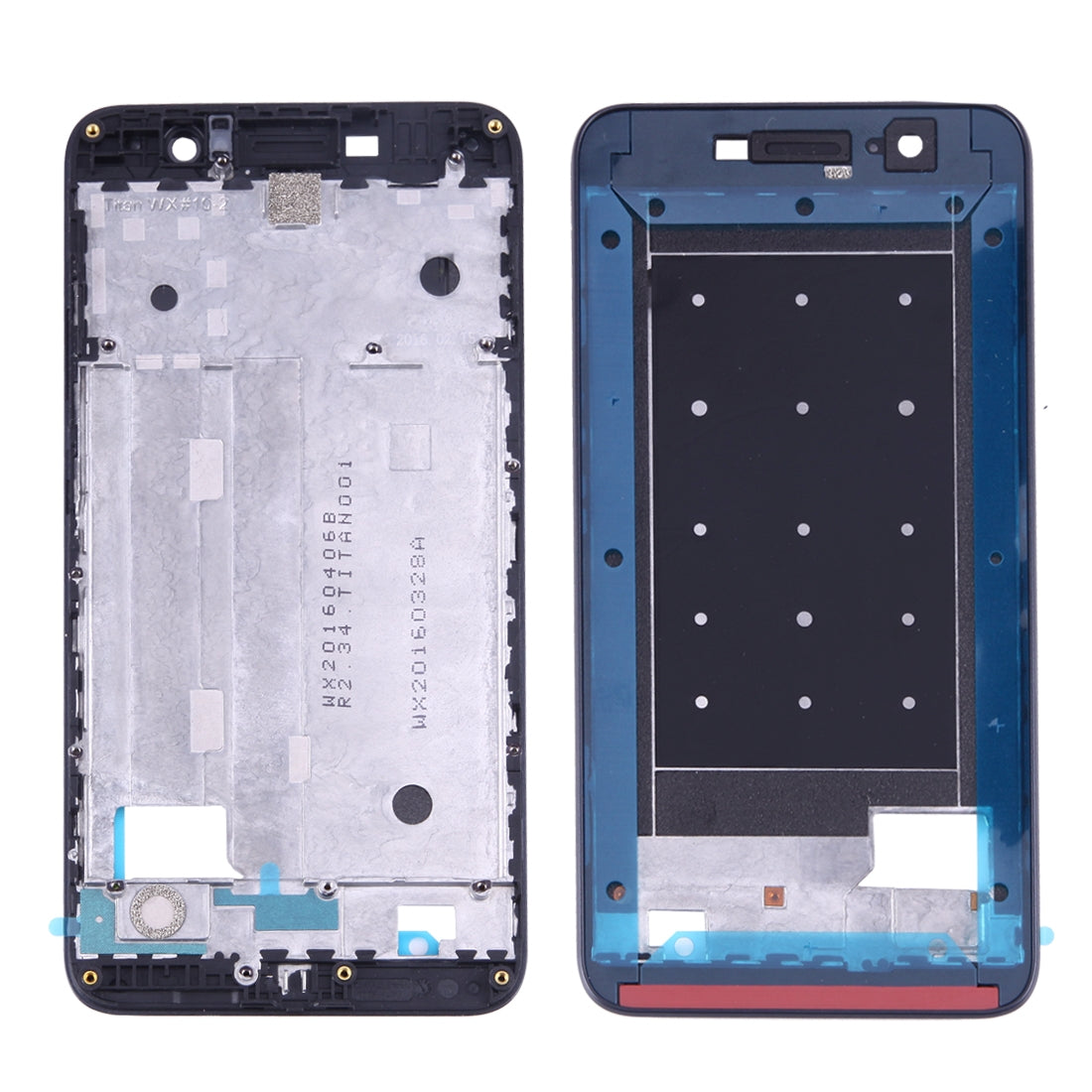 For Huawei Enjoy 5 / Y6 Pro Front Housing LCD Frame Bezel Plate(Black)
