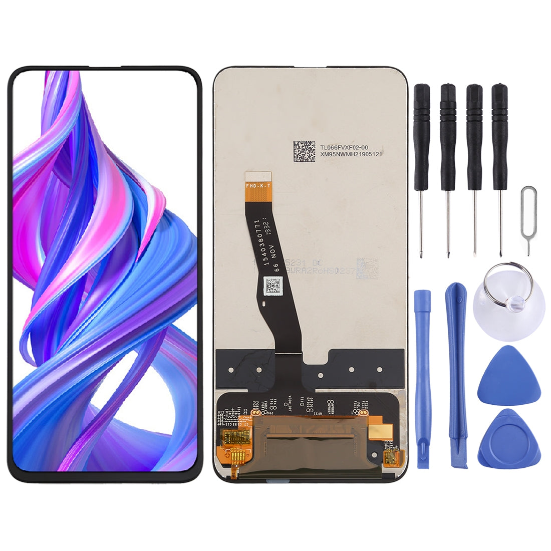 OEM LCD Screen and Digitizer Full Assembly for Honor 9X(Black)