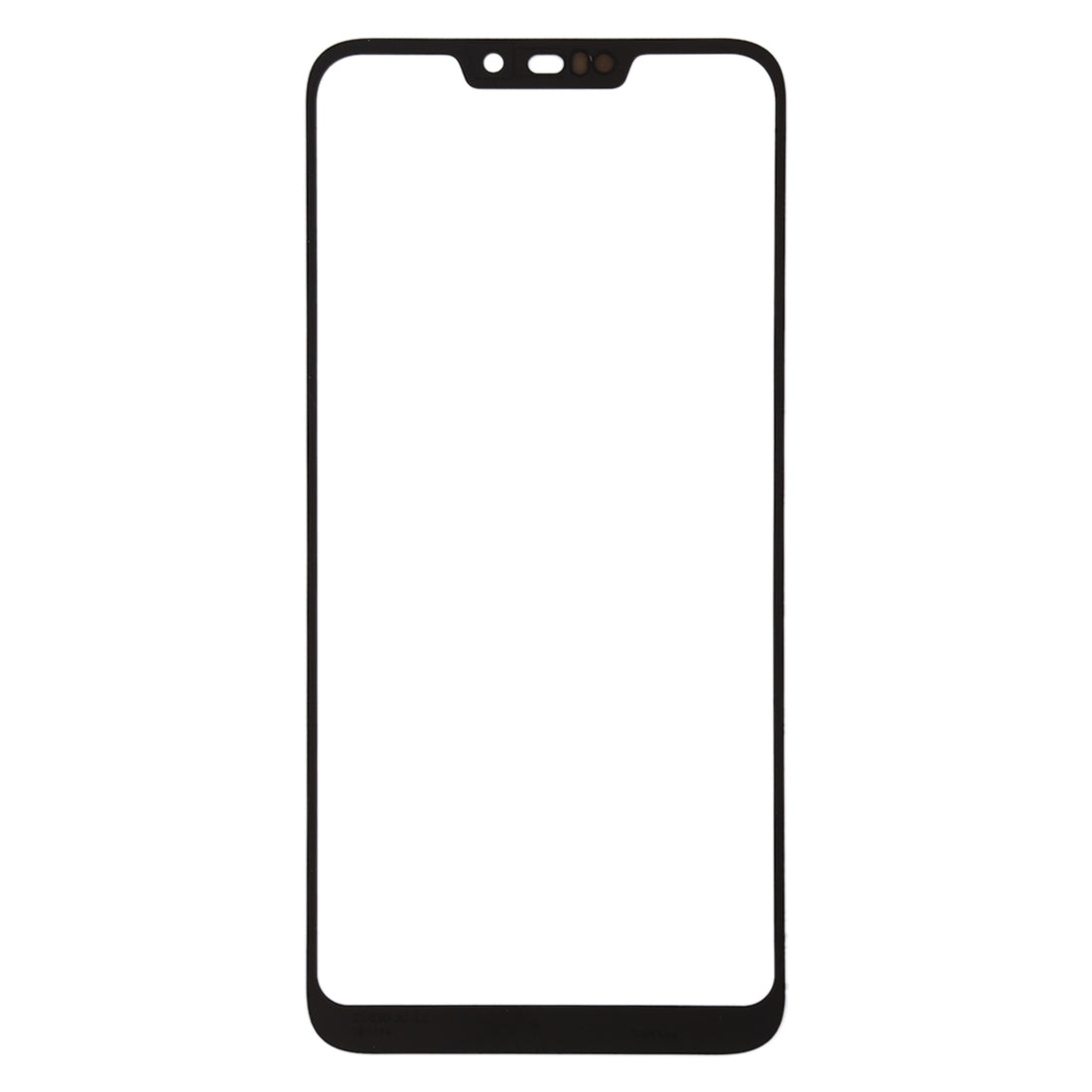 Front Screen Outer Glass Lens for Asus Zenfone Max (M2) ZB633KL / ZB632KL X01AD (Black)