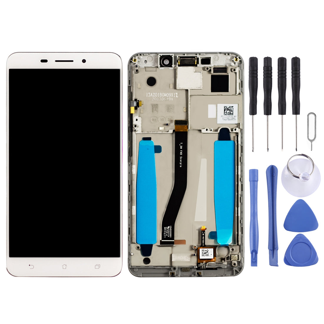 OEM LCD Screen for Asus ZenFone 3 Laser ZC551KL Z01BDC Digitizer Full Assembly with Frame?White)