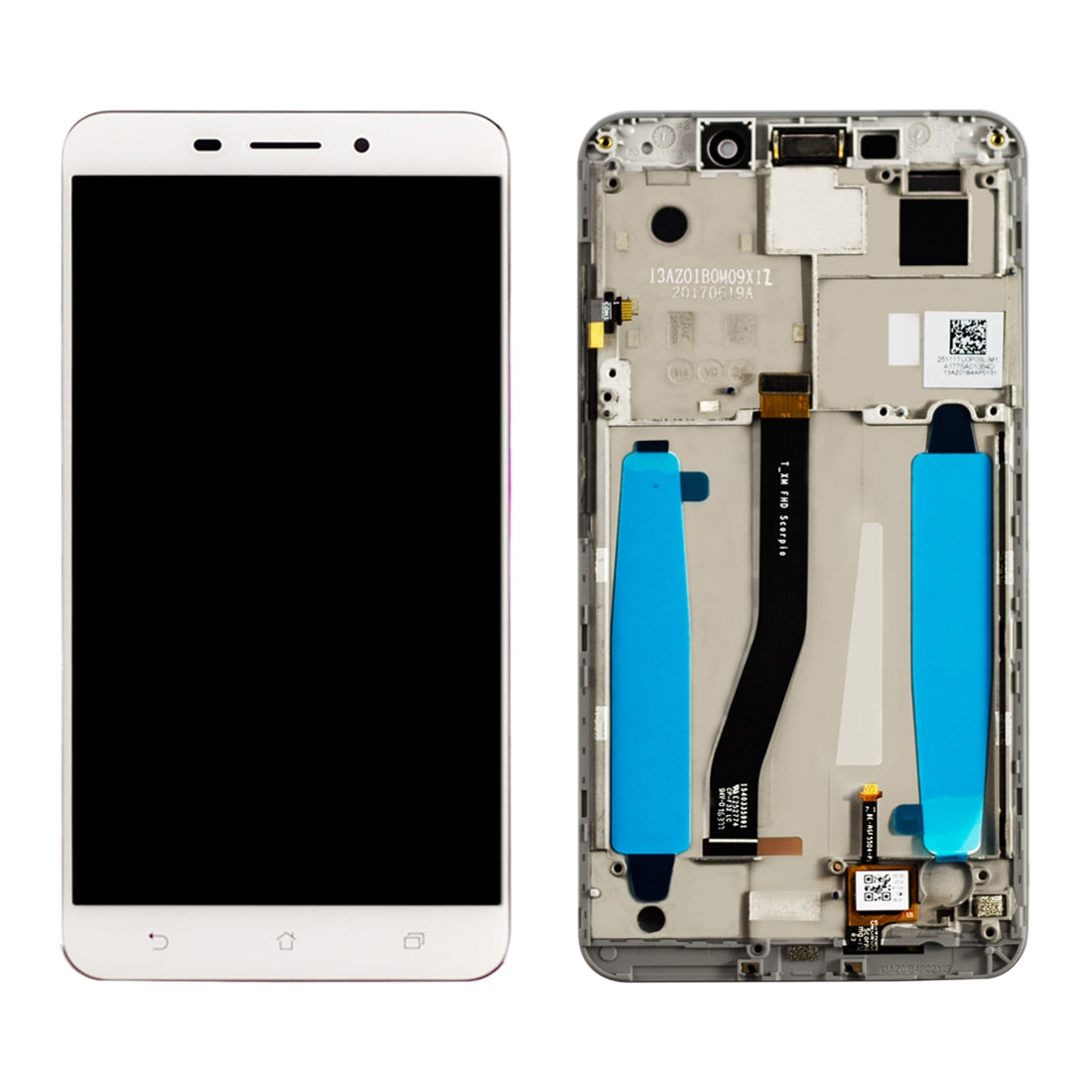 OEM LCD Screen for Asus ZenFone 3 Laser ZC551KL Z01BDC Digitizer Full Assembly with Frame?White)