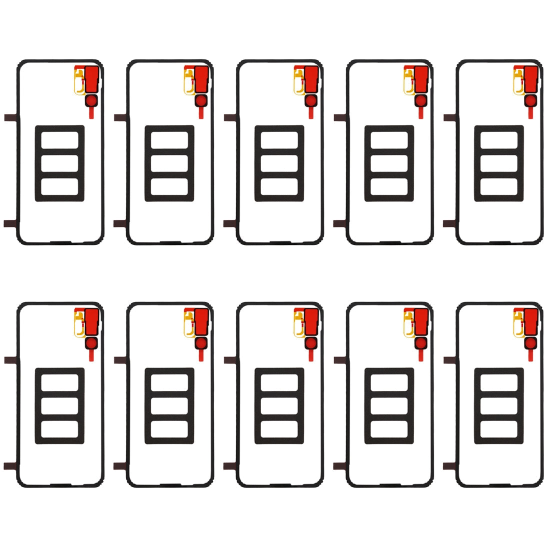 For Huawei P20 Pro 10 Sets Back Housing Cover Adhesive Sticker Set 