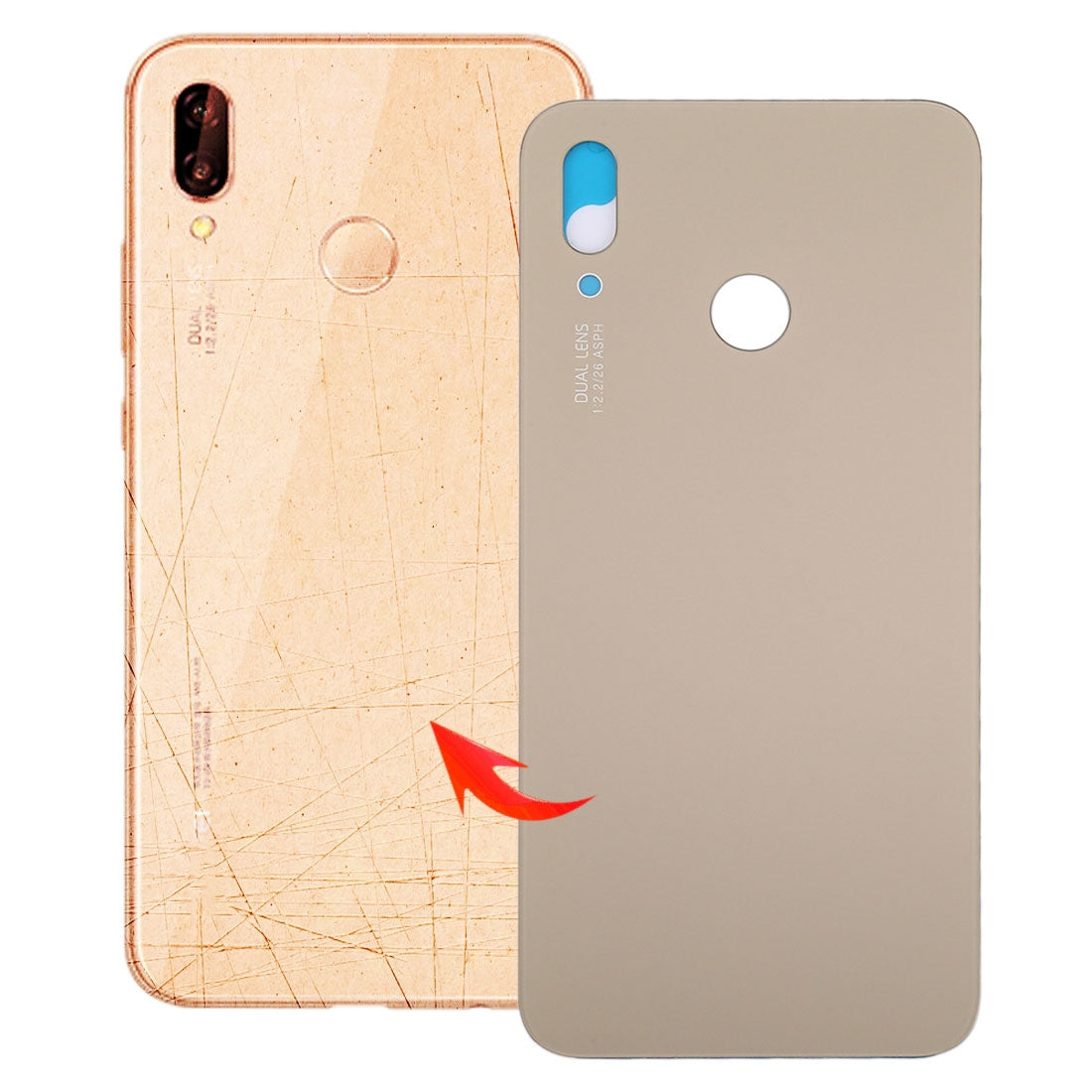 Back Cover for Huawei P20 Lite(Gold)