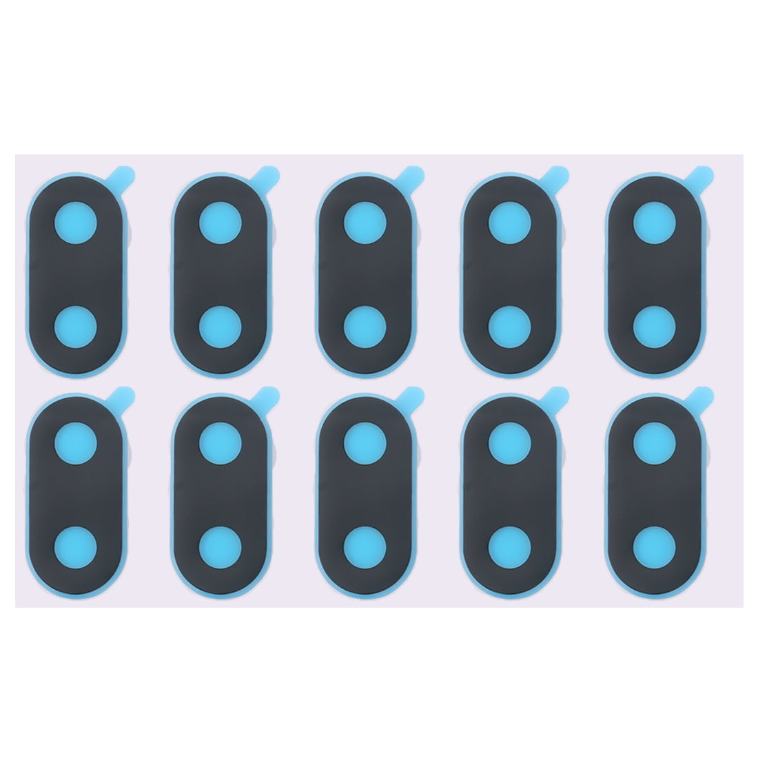 For Huawei P20 Lite / Nova 3e 10pcs Back Camera Lens with Sticker 