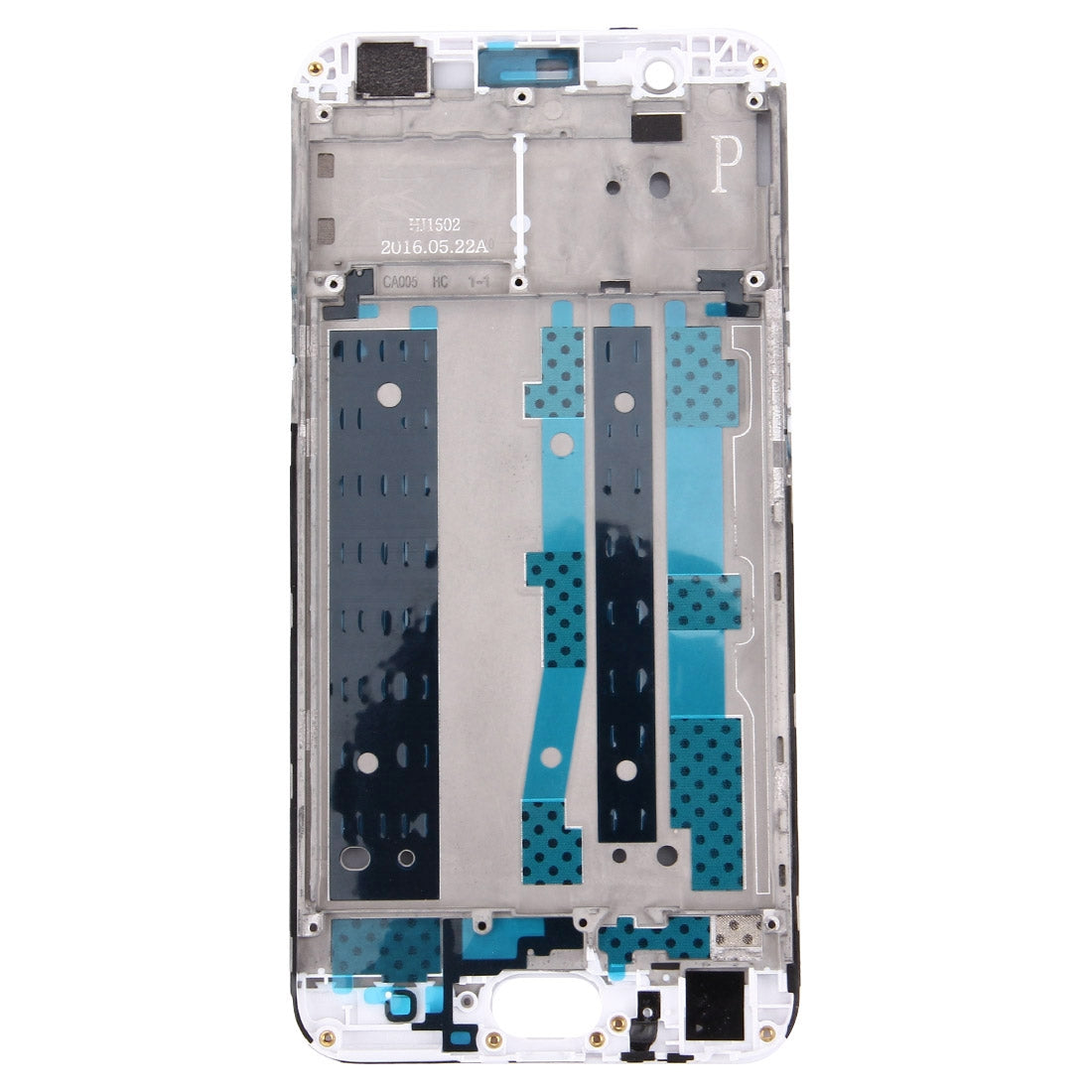 For OPPO A59 / F1s Front Housing LCD Frame Bezel Plate  (White)