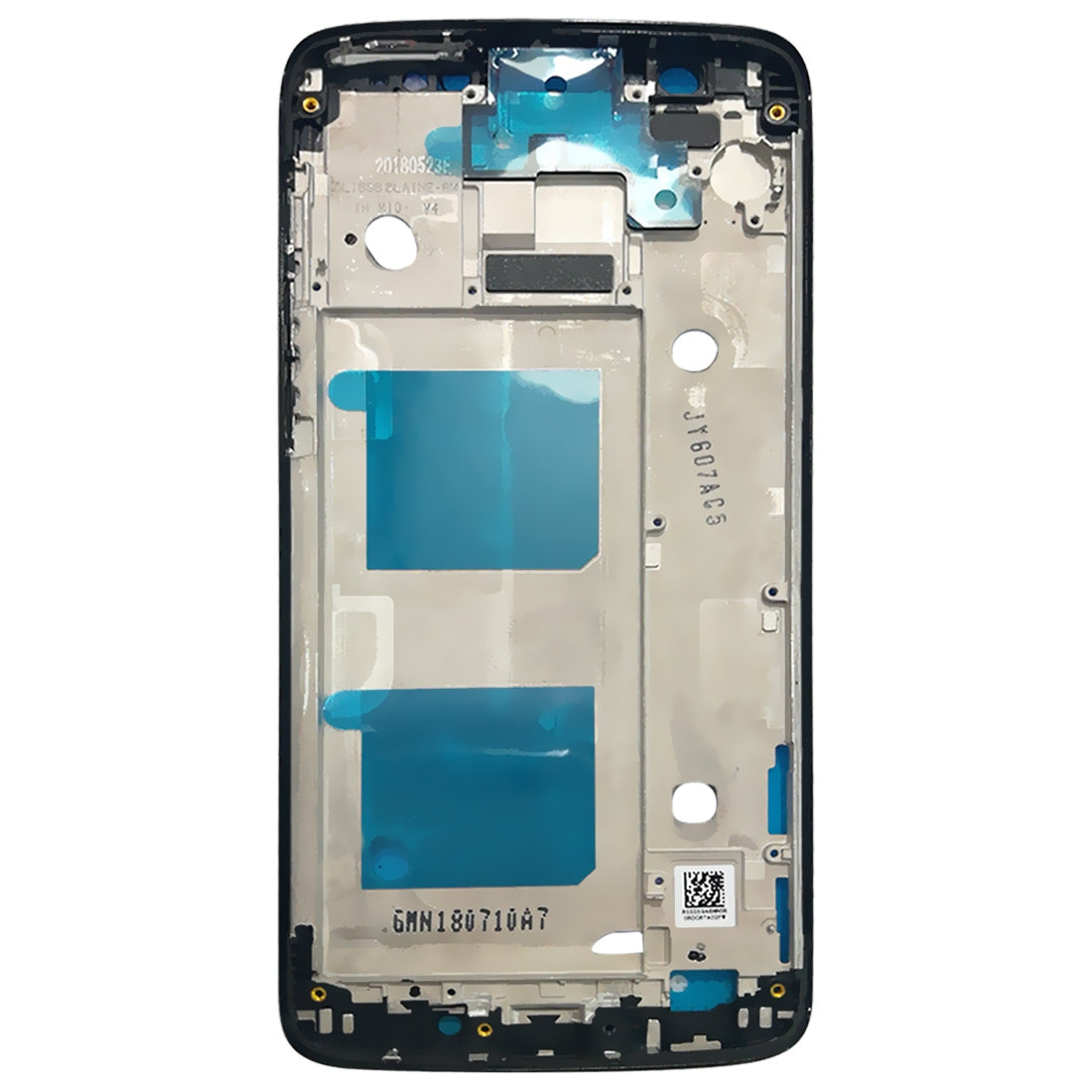 Front Housing LCD Frame Bezel for Motorola Moto G6 (Black)
