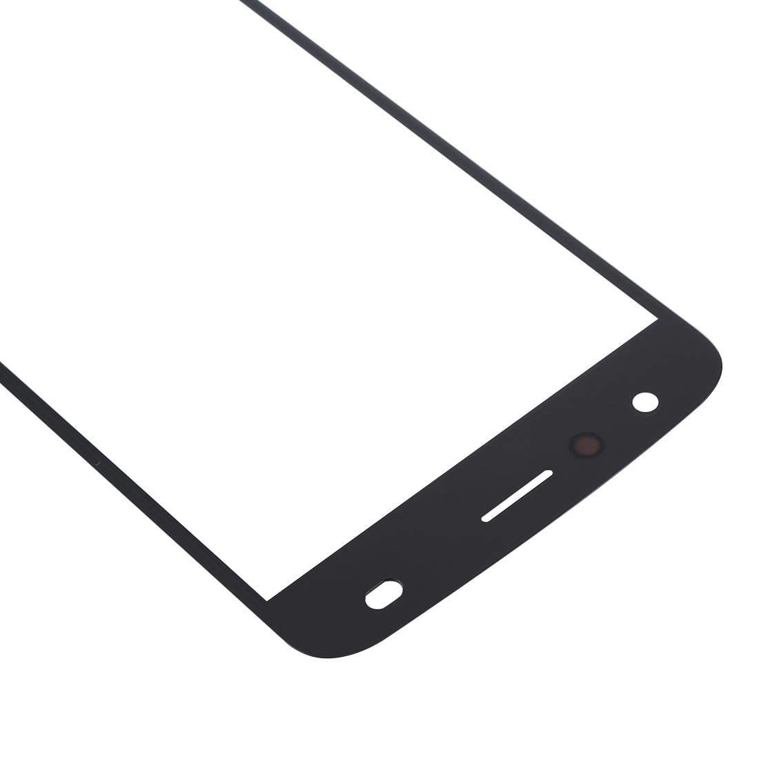 Front Screen Outer Glass Lens for Motorola Moto Z2 Play (Black)