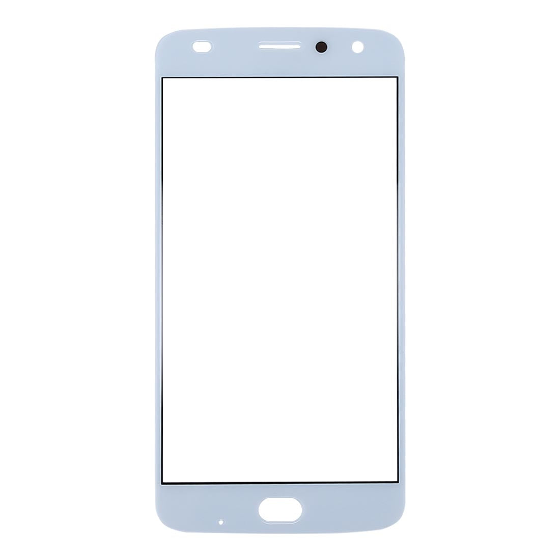 for Motorola Moto Z2 Play Front Screen Outer Glass Lens(White)