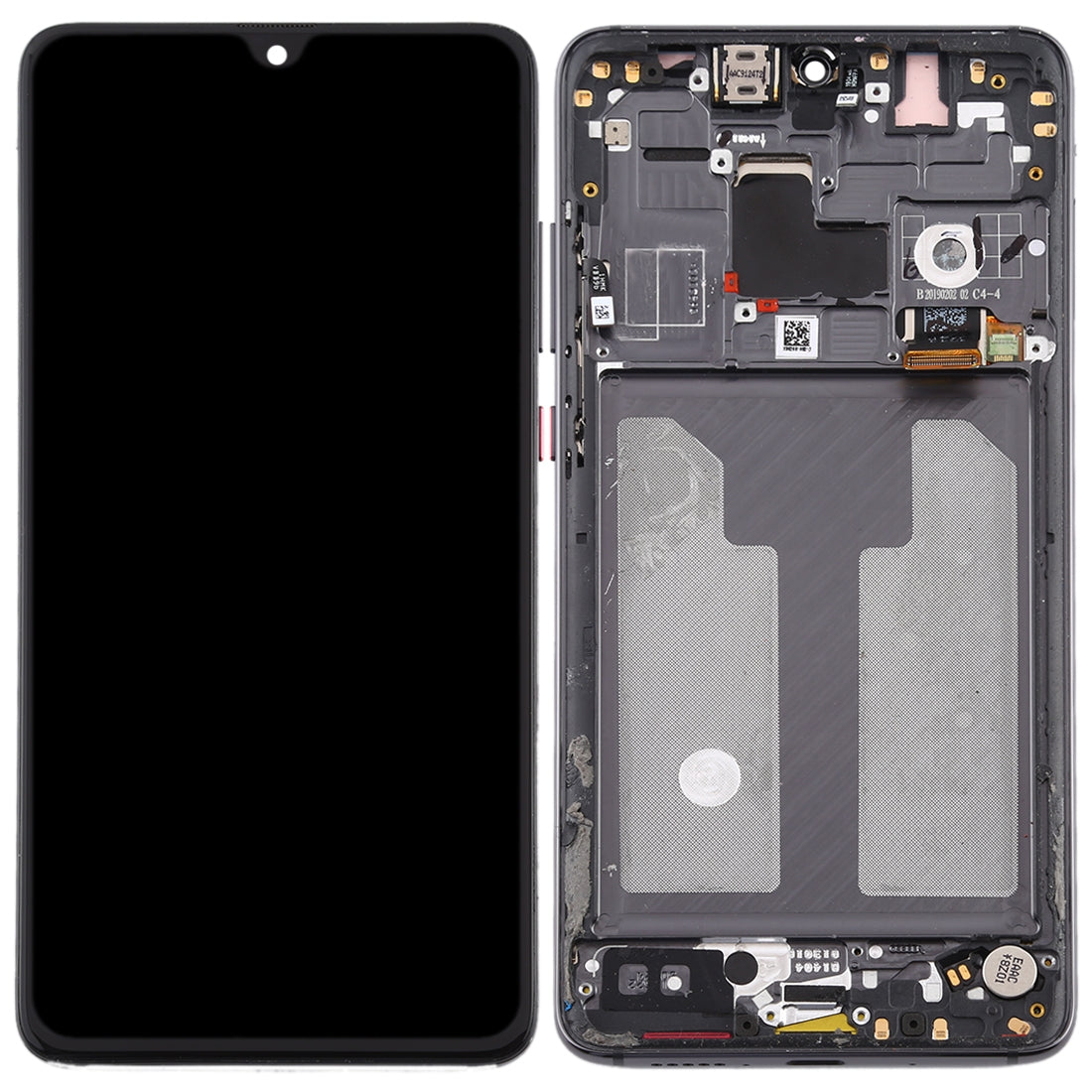 Original OLED LCD Screen for Huawei Mate 20 Digitizer Full Assembly with Frame(Black)