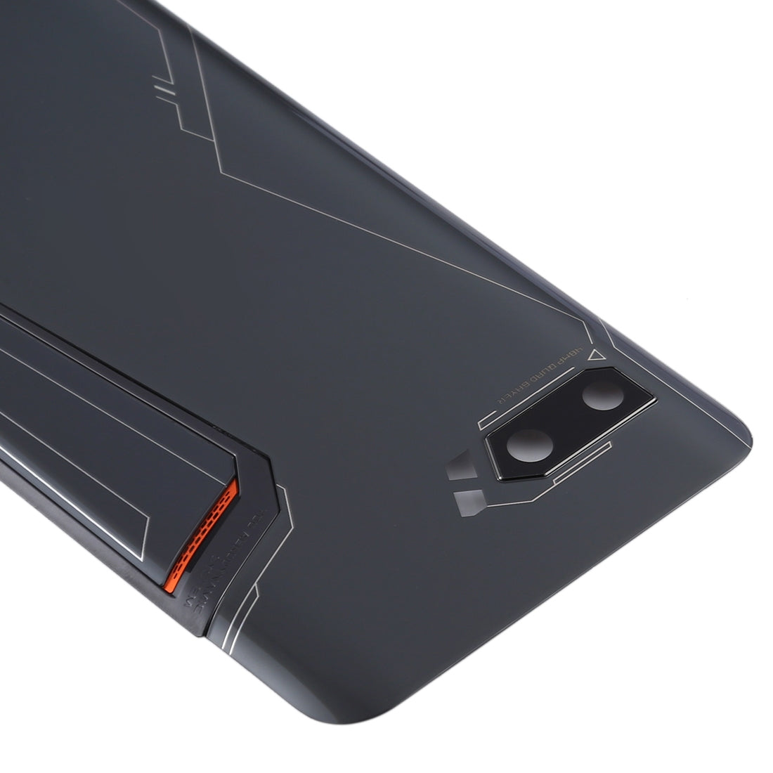 Back Cover for Asus ROG Phone II ZS660KL I001D I001DA I001DE(Jet Black)