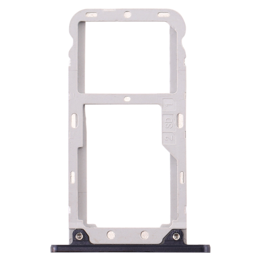 SIM Card Tray + SIM Card Tray / Micro SD Card Tray for Asus Zenfone 4 ZE554KL Z01KDA Z01KD(Black)