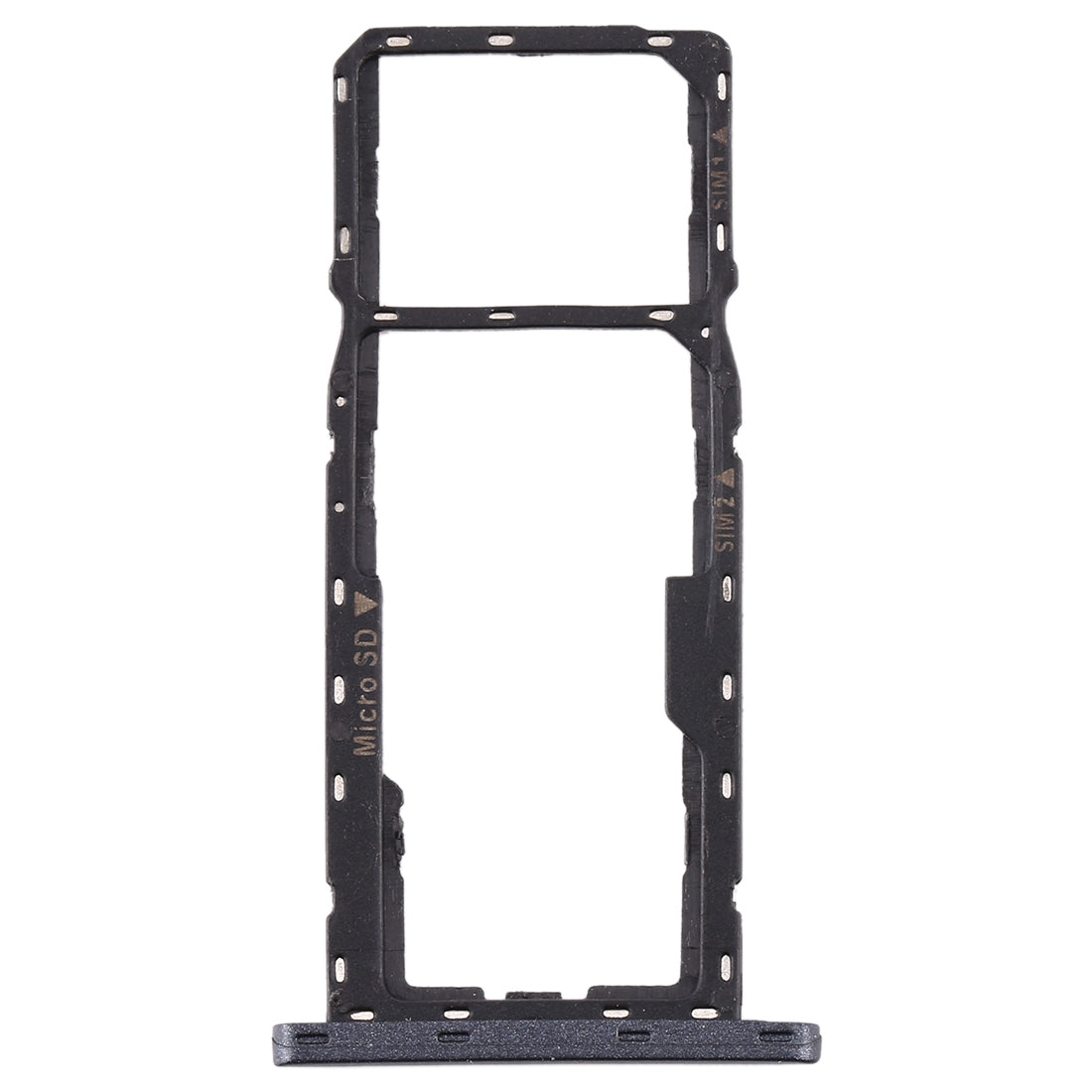 SIM Card Tray + SIM Card Tray + Micro SD Card Tray for Asus Zenfone Live L1 ZA550KL X00RD(Black)