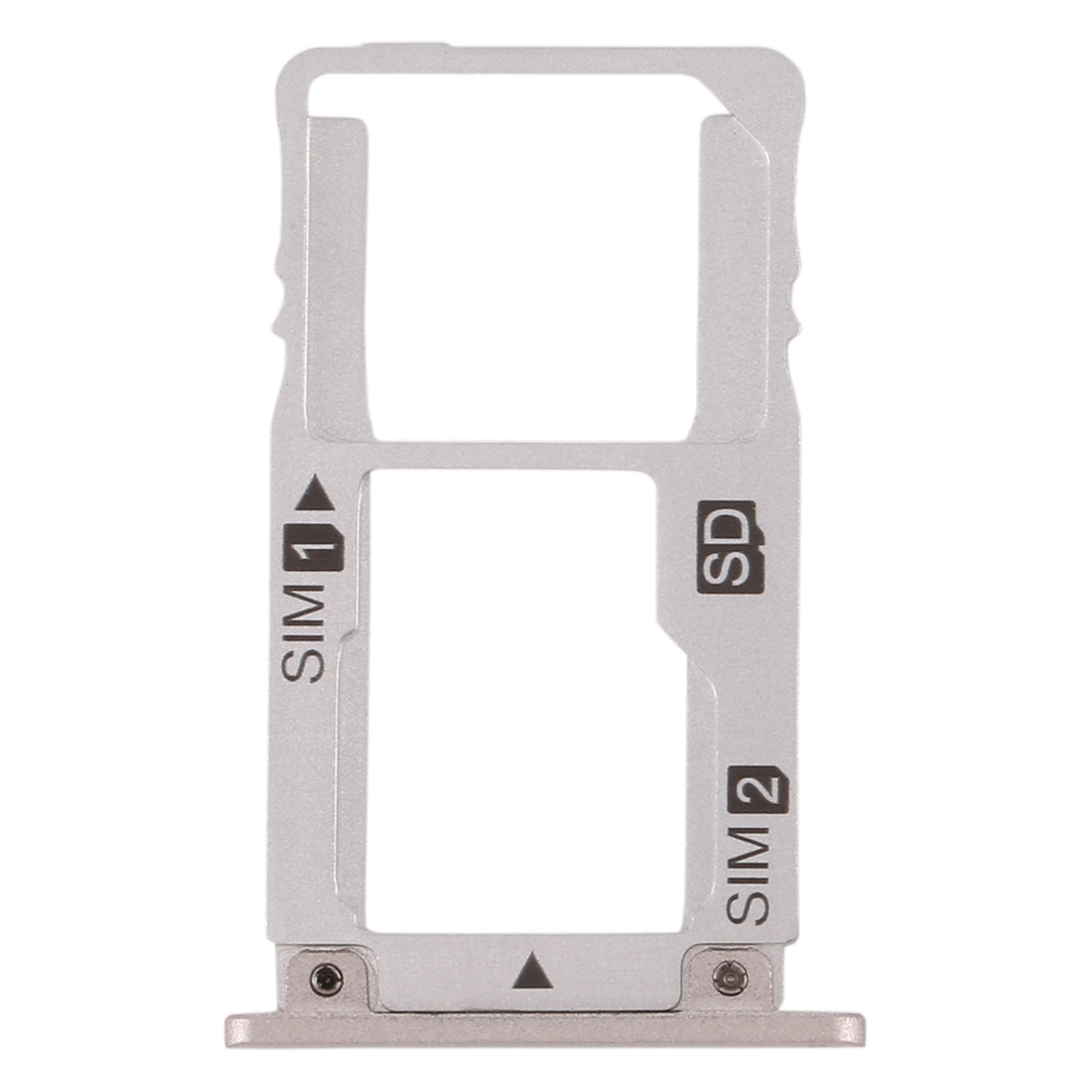 SIM Card Tray + SIM Card Tray / Micro SD Card Tray for Asus Zenfone 3 Deluxe Z016S Z016D ZS570KL(Silver)
