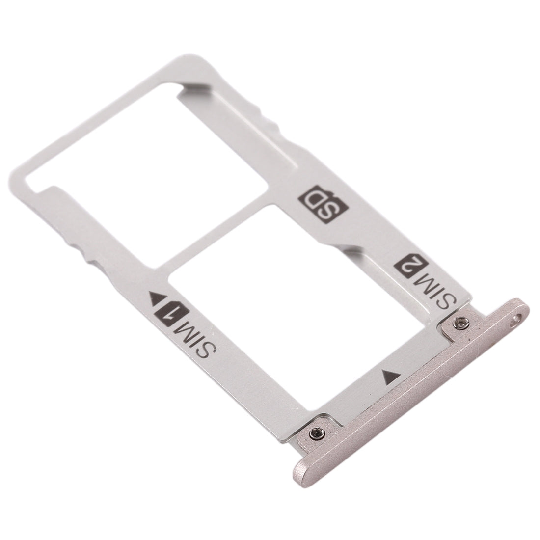 SIM Card Tray + SIM Card Tray / Micro SD Card Tray for Asus Zenfone 3 Deluxe Z016S Z016D ZS570KL(Silver)