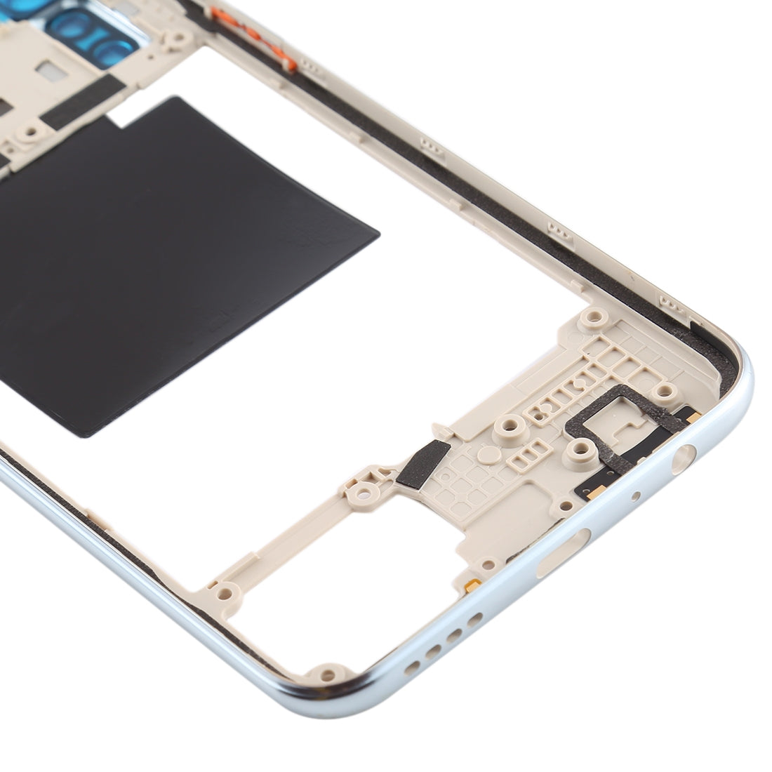 For OPPO Realme X2 Original Middle Frame Bezel Plate (White)
