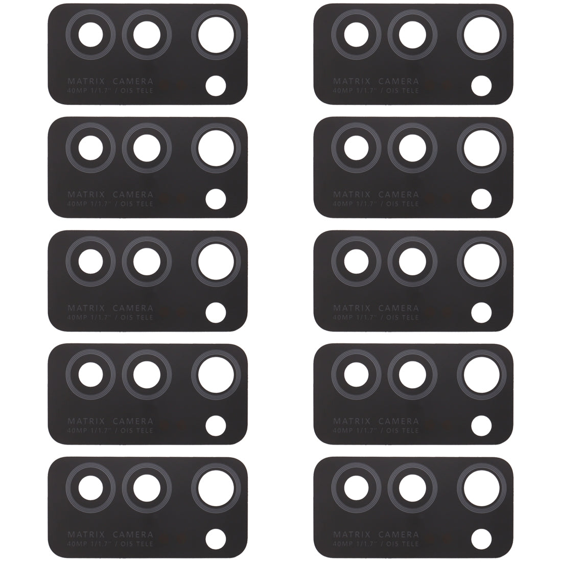 For Huawei Honor V30 10pcs Back Camera Lens 