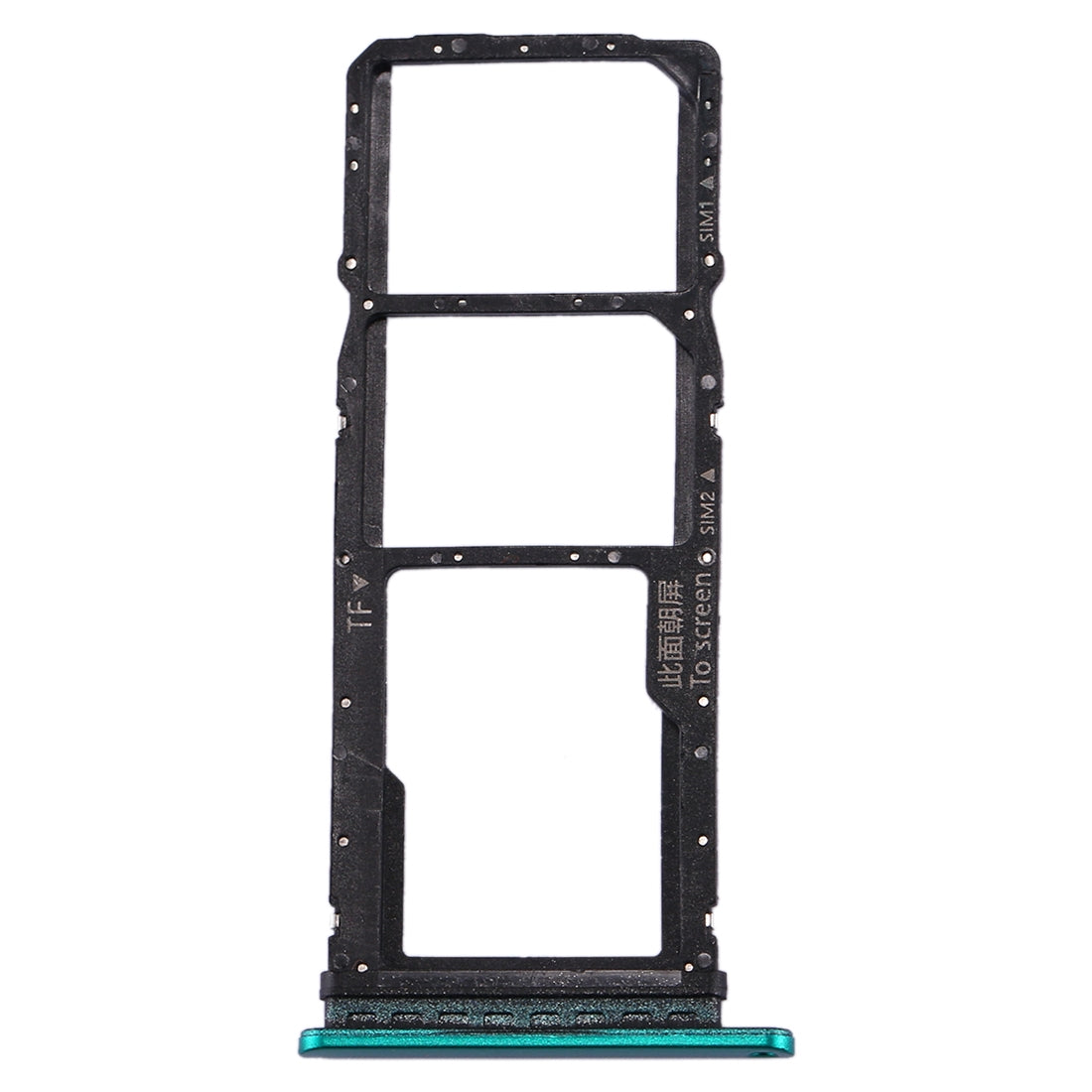 SIM Card Tray + SIM Card Tray + Micro SD Card Tray for Huawei P40 Lite E / Enjoy 10(Green)