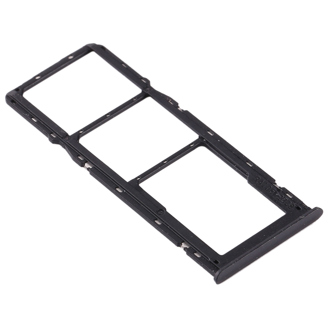 For OPPO Realme 5 SIM Card Tray + SIM Card Tray + Micro SD Card Tray (Black)