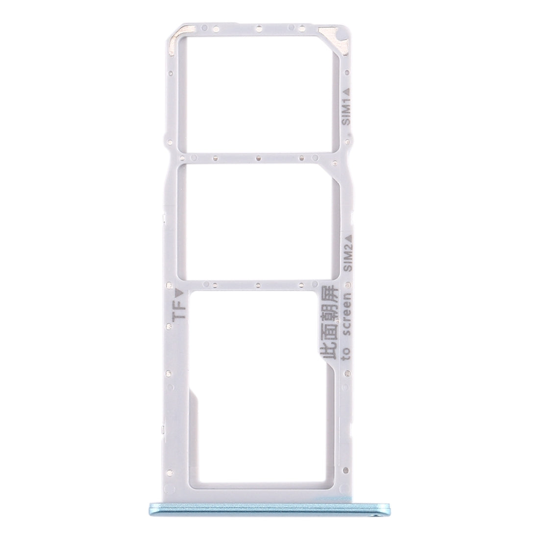 SIM Card Tray + SIM Card Tray + Micro SD Card Tray for Huawei Enjoy 10e / Honor Play 9A (Blue)