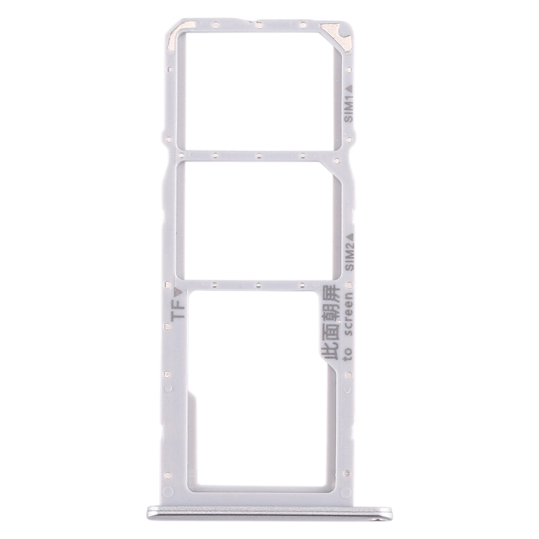 SIM Card Tray + SIM Card Tray + Micro SD Card Tray for Huawei Enjoy 10e / Honor Play 9A (Silver)