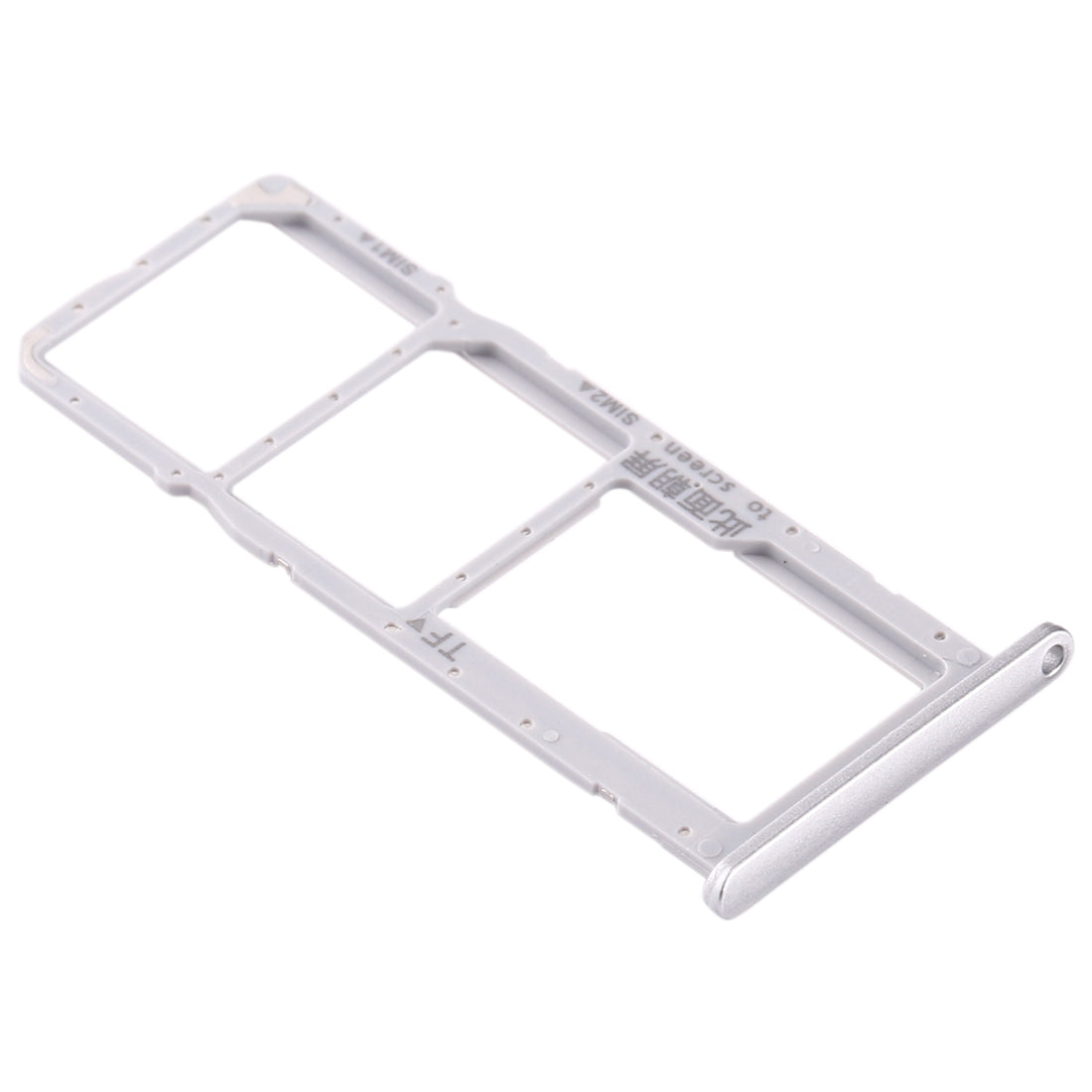 SIM Card Tray + SIM Card Tray + Micro SD Card Tray for Huawei Enjoy 10e / Honor Play 9A (Silver)