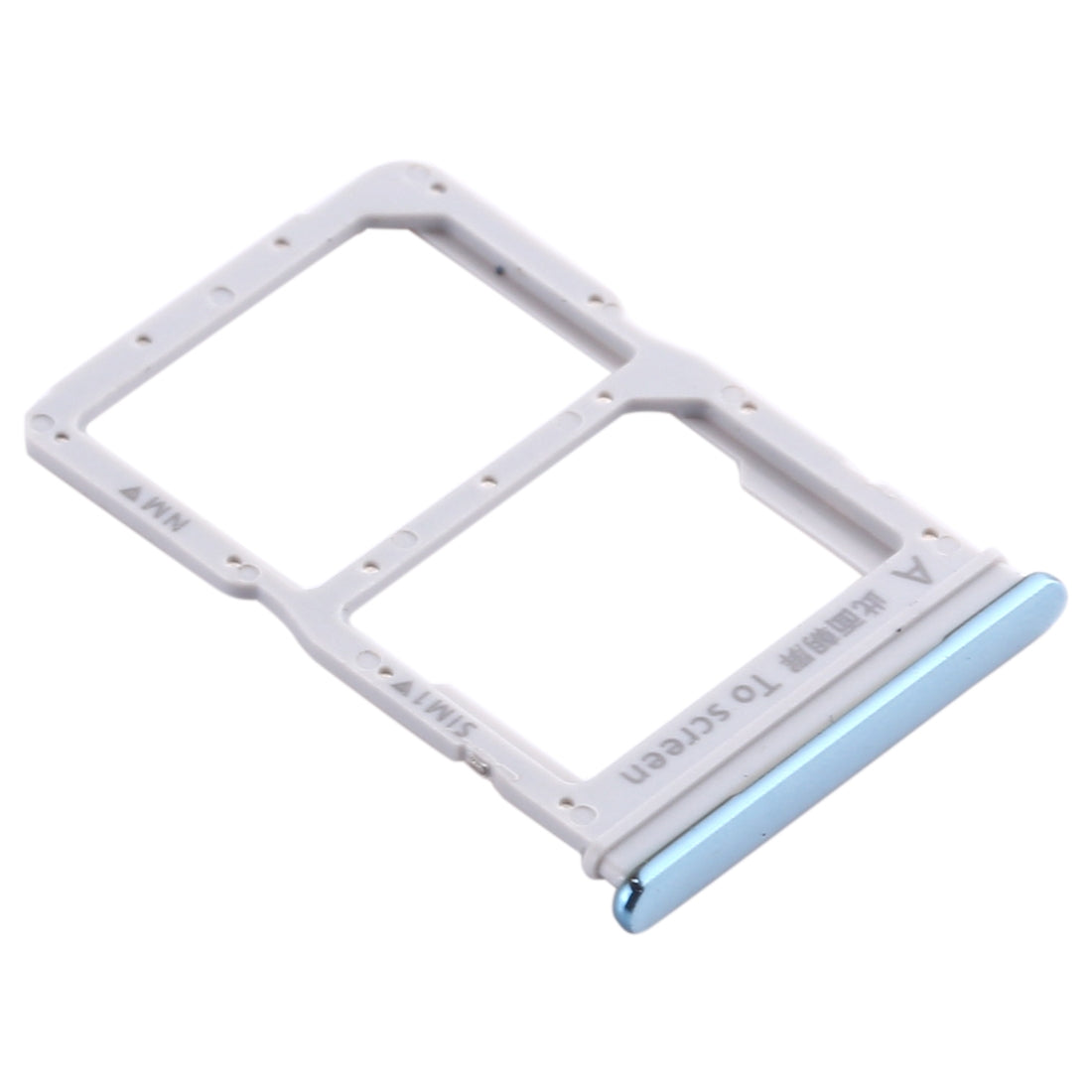 SIM Card Tray + NM Card Tray for Huawei Enjoy 10s / Honor Play 4T Pro (Blue)