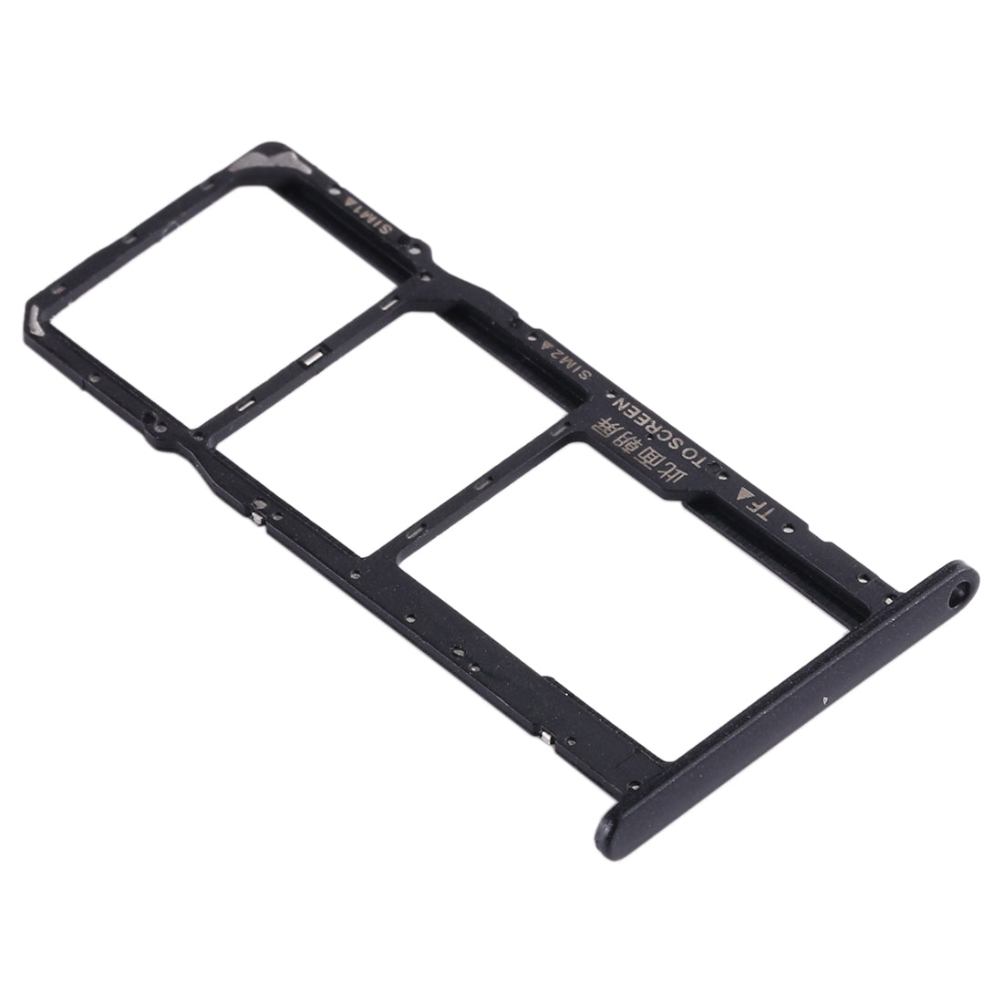 SIM Card Tray + SIM Card Tray + Micro SD Card Tray for Huawei Honor Play 3e (Black)