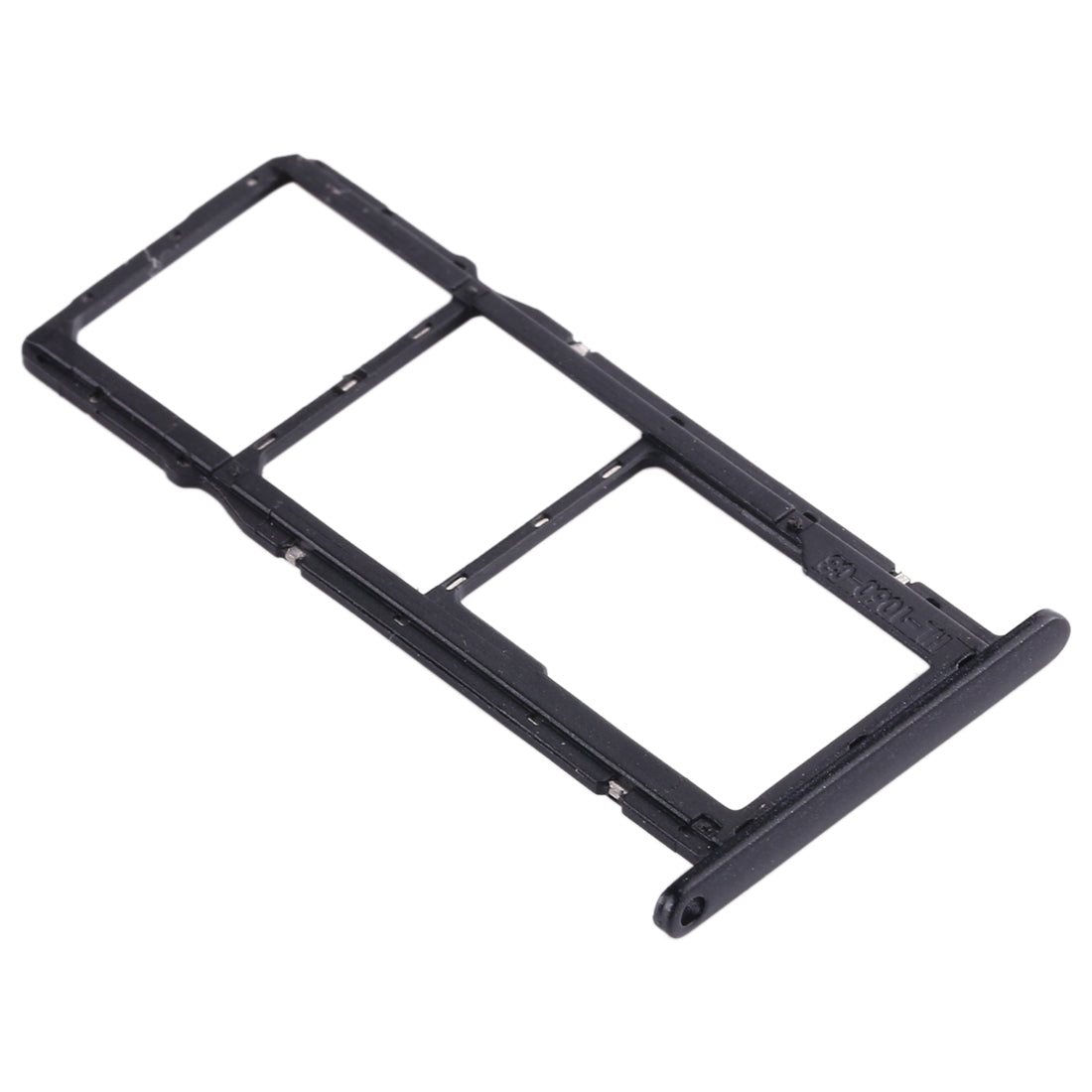 SIM Card Tray + SIM Card Tray + Micro SD Card Tray for Huawei Honor Play 3e (Black)