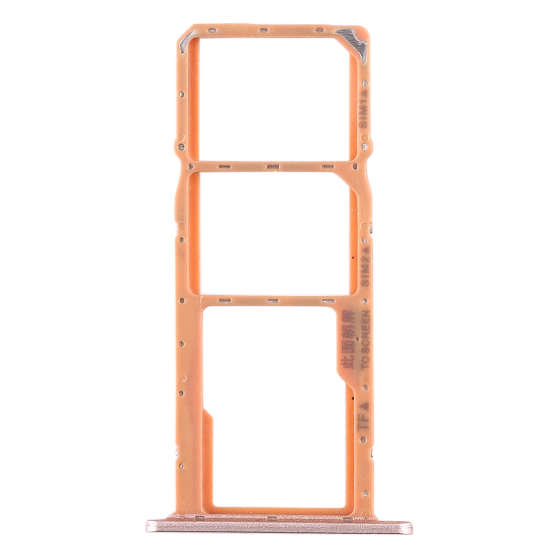 SIM Card Tray + SIM Card Tray + Micro SD Card Tray for Huawei Honor Play 3e (Gold)