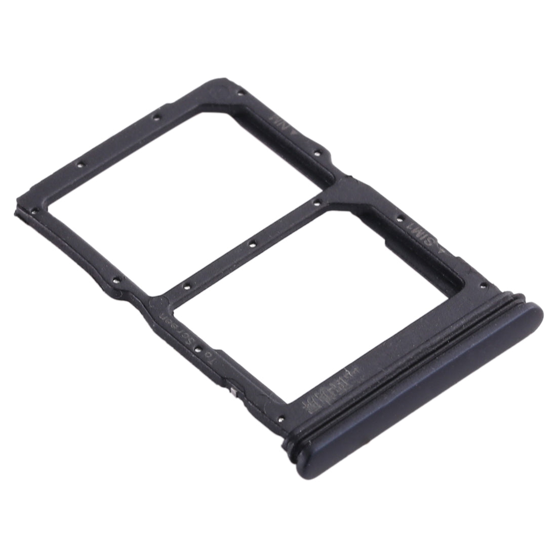 SIM Card Tray + NM Card Tray for Huawei Honor 30S / Nova 7 SE (Black)