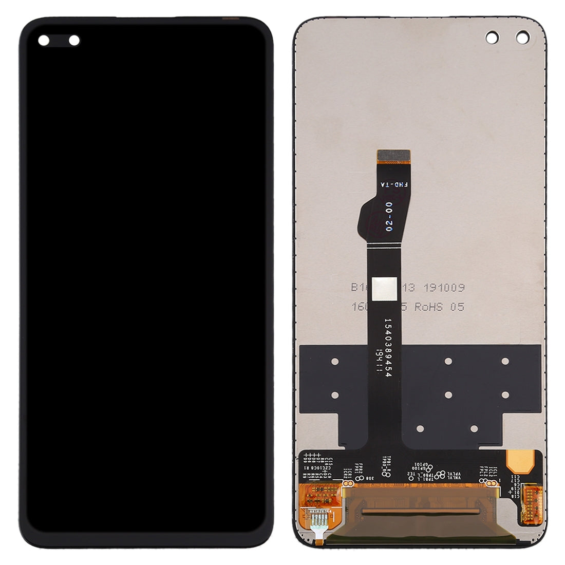OEM LCD Screen for Huawei Nova 6 / WLZ-AL10 / WLZ-TL10 with Digitizer Full Assembly(Black)
