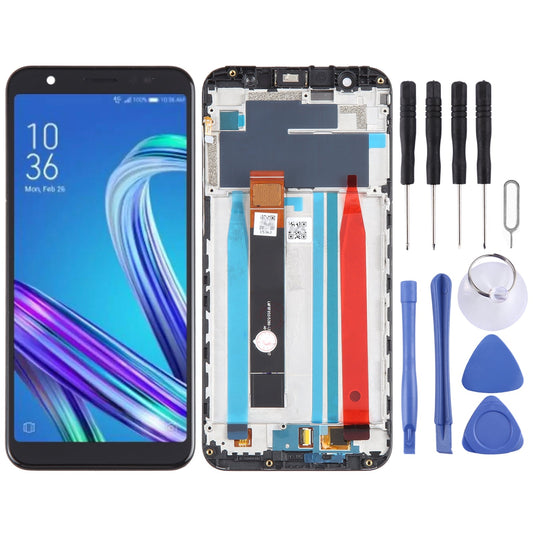 OEM LCD Screen for Asus ZenFone Max M1 ZB555KL X00PD Digitizer Full Assembly with Frame?Black)