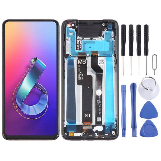 OEM LCD Screen for Asus Zenfone 6 ZS630KL I01WD Digitizer Full Assembly with Frame?Black)