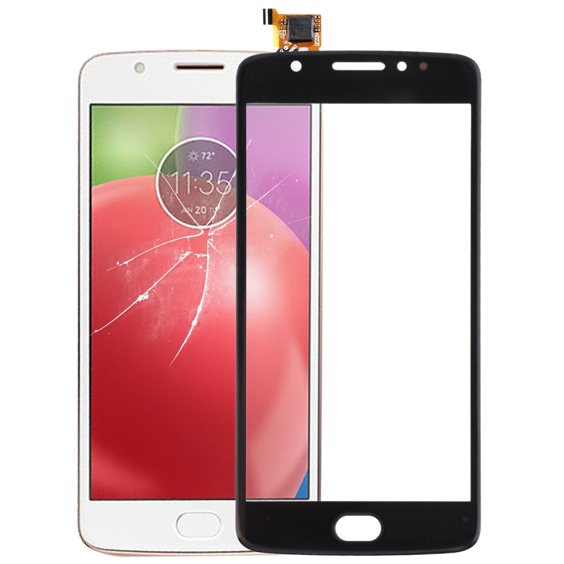Touch Panel for Motorola Moto E4 / XT1763 (Brazil)(Black)