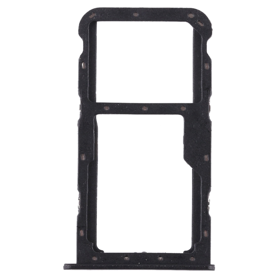 SIM Card Tray + SIM Card Tray / Micro SD Card Tray for Huawei Honor Play 7X (Black)