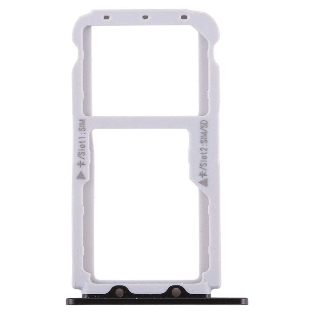 SIM Card Tray + SIM Card Tray / Micro SD Card Tray for Huawei Honor V9 (Black)