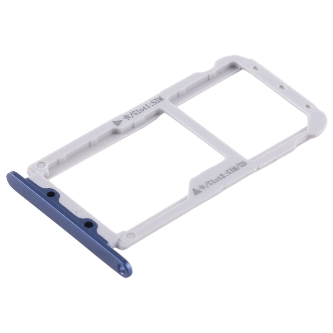 SIM Card Tray + SIM Card Tray / Micro SD Card Tray for Huawei Honor V9 (Blue)