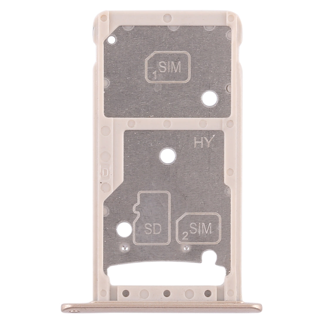 2 SIM Card Tray / Micro SD Card Tray for Huawei Enjoy 6 / AL10(Gold)