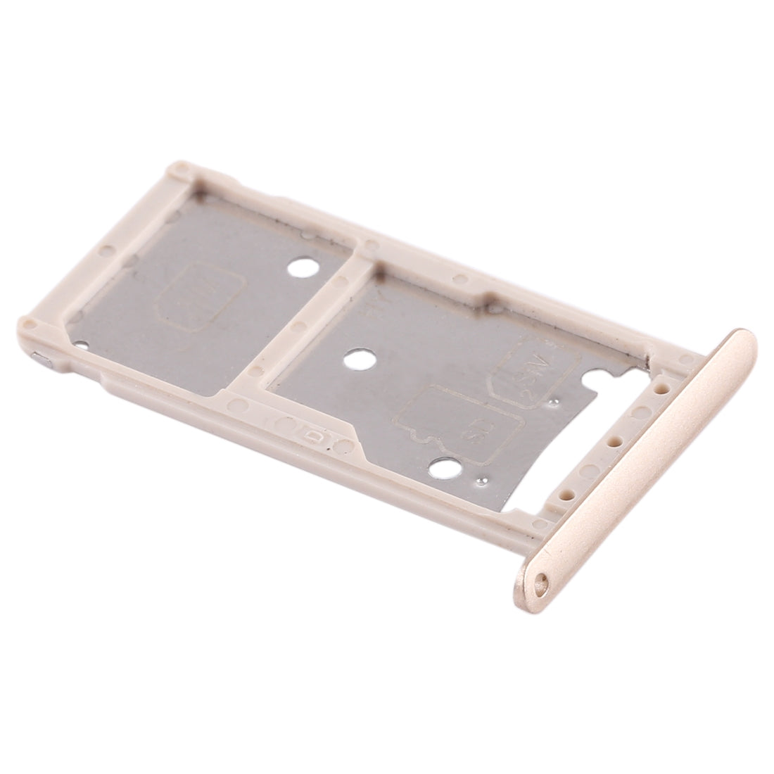 2 SIM Card Tray / Micro SD Card Tray for Huawei Enjoy 6 / AL10(Gold)