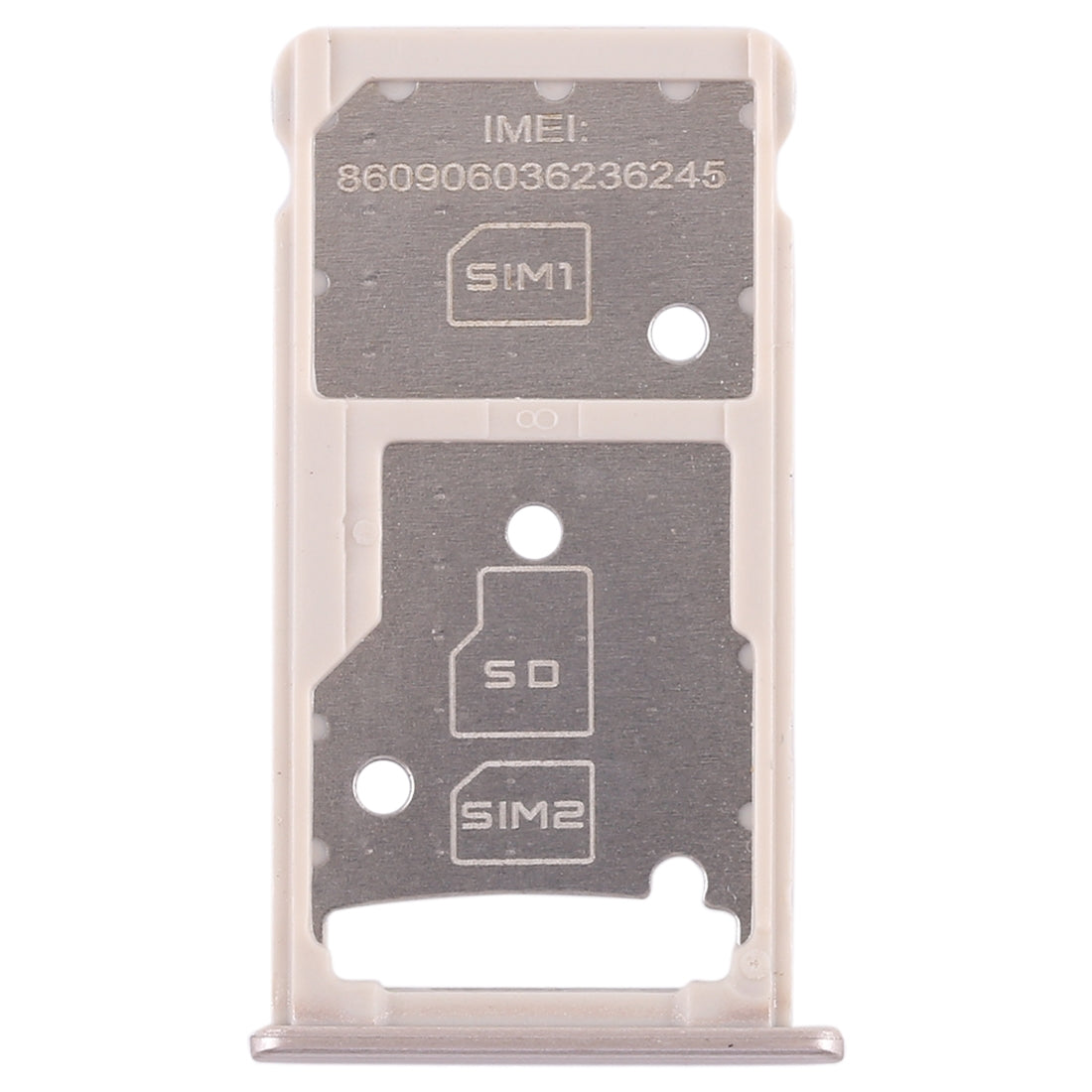 SIM Card Tray + SIM Card Tray / Micro SD Card Tray for Huawei Honor 5c (Gold)