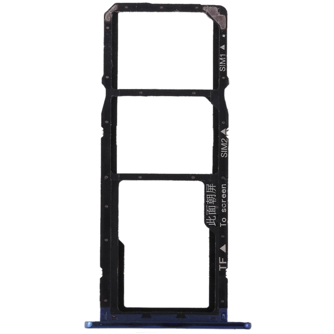 SIM Card Tray + SIM Card Tray + Micro SD Card for Huawei Honor 7A (Blue)