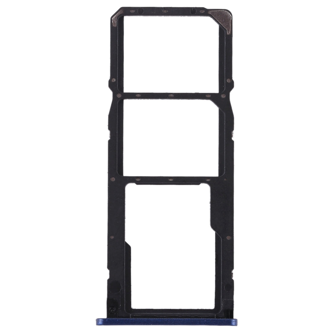 2 SIM Card Tray + Micro SD Card Tray for Huawei Honor Play 7C(Blue)