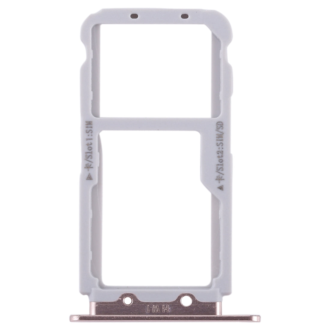 2 SIM Card Tray / Micro SD Card Tray for Huawei Nova 2s(Gold)