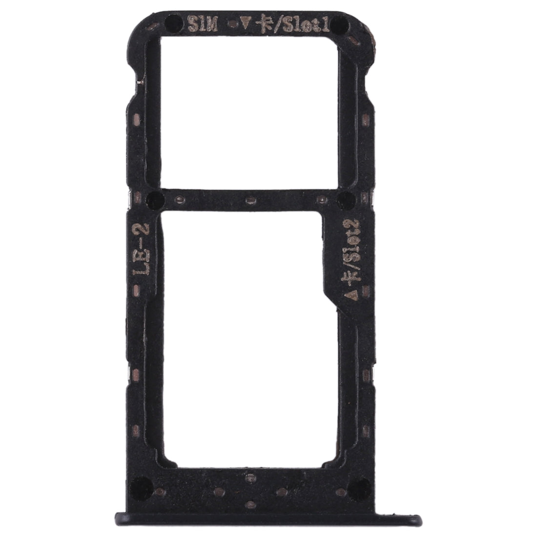 SIM Card Tray + SIM Card Tray / Micro SD Card for Huawei Honor 9 Lite(Black)