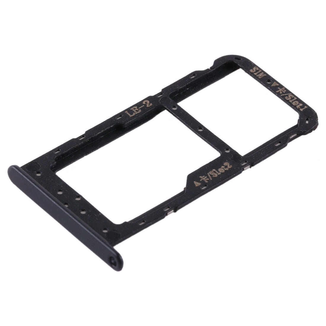 SIM Card Tray + SIM Card Tray / Micro SD Card for Huawei Honor 9 Lite(Black)