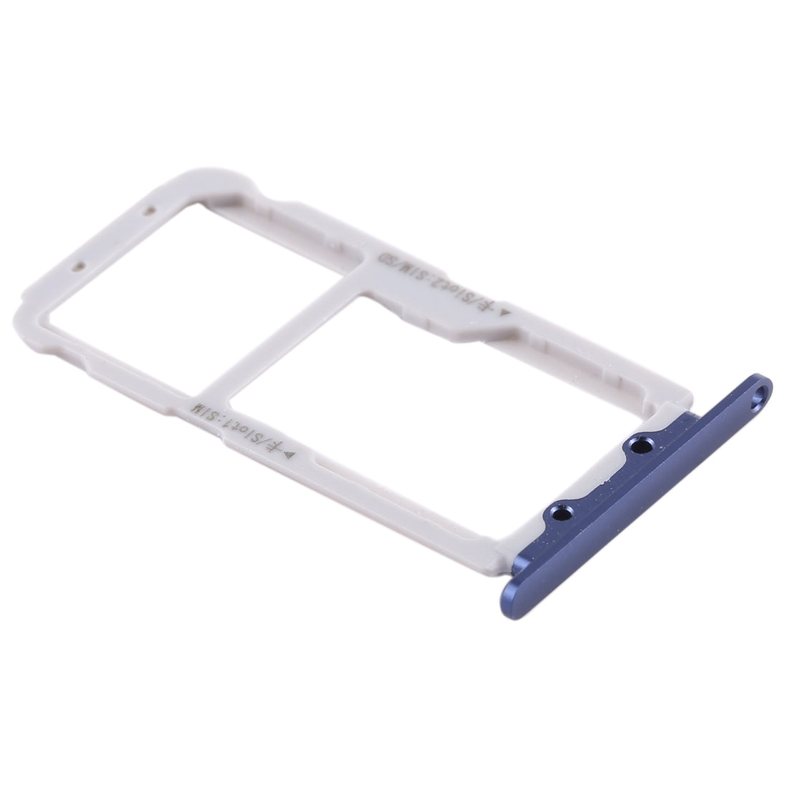 SIM Card Tray + SIM Card Tray / Micro SD Card for Huawei Honor View 10 / V10(Blue)