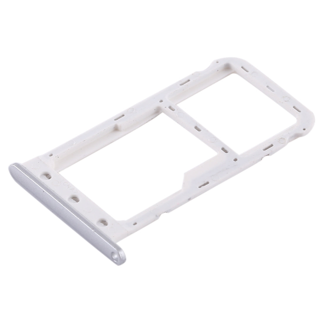 SIM Card Tray + SIM Card Tray / Micro SD Card for Huawei Enjoy 7 (Silver)