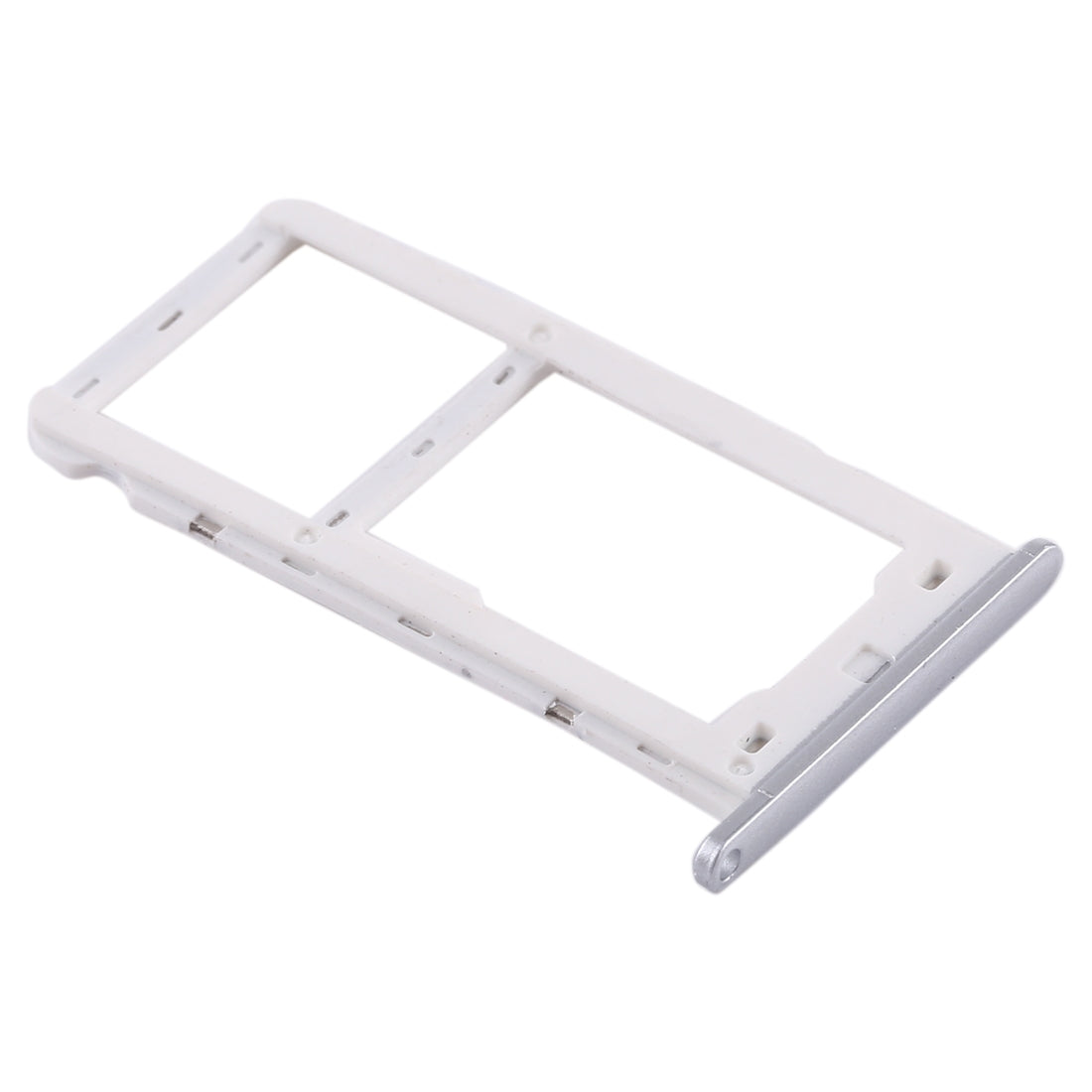 SIM Card Tray + SIM Card Tray / Micro SD Card for Huawei Enjoy 7 (Silver)
