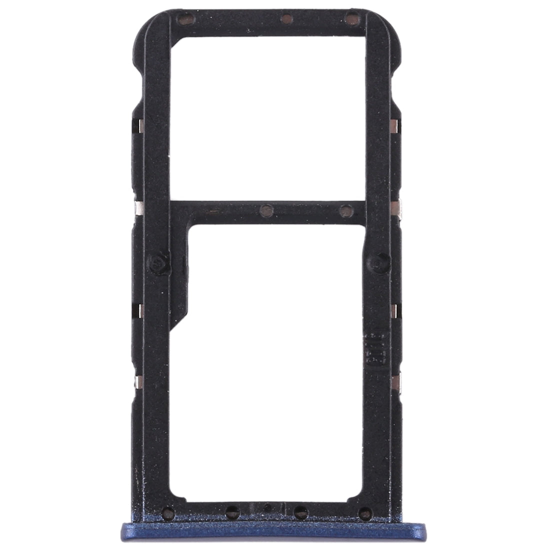 SIM Card Tray + SIM Card Tray / Micro SD Card for Huawei Maimang 6(Blue)